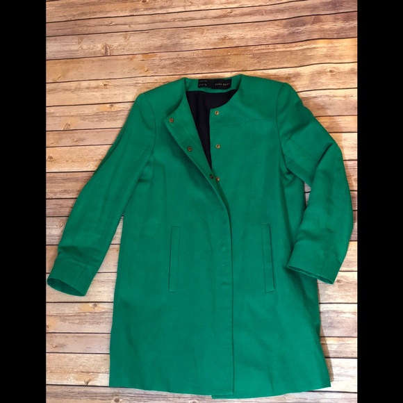 Zara Jackets & Blazers - Zara green jacket